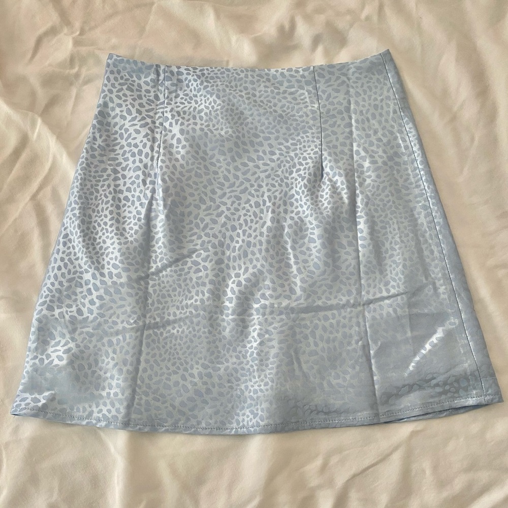 Princess Polly Baisy Hill mini skirt light blue
